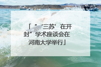“‘三苏’在开封”学术座谈会在河南大学举行