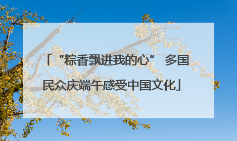 “粽香飘进我的心” 多国民众庆端午感受中国文化