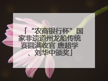 “农商银行杯”国家非遗道州龙船传统赛圆满收官 唐超学、刘华中颁奖