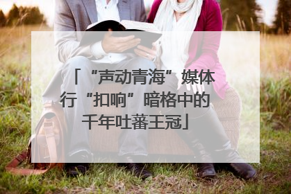 “声动青海”媒体行“扣响”暗格中的千年吐蕃王冠