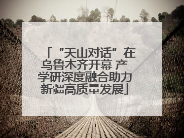 “天山对话”在乌鲁木齐开幕 产学研深度融合助力新疆高质量发展