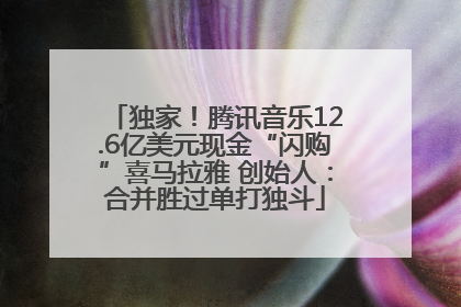 独家！腾讯音乐12.6亿美元现金“闪购”喜马拉雅 创始人：合并胜过单打独斗