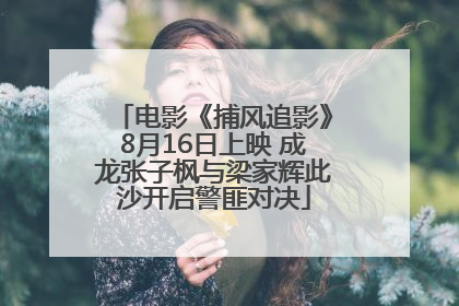 电影《捕风追影》8月16日上映 成龙张子枫与梁家辉此沙开启警匪对决