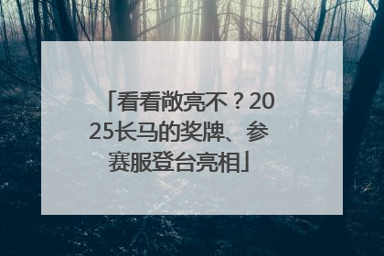 看看敞亮不？2025长马的奖牌、参赛服登台亮相