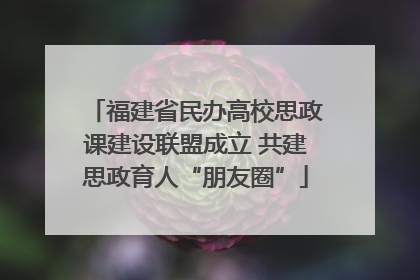 福建省民办高校思政课建设联盟成立 共建思政育人“朋友圈”