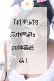 科学家揭示中国超500种毒蘑菇