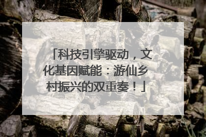 科技引擎驱动，文化基因赋能：游仙乡村振兴的双重奏！