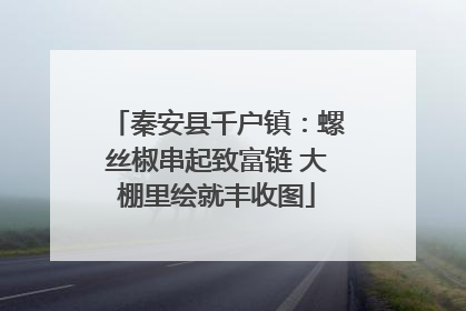 秦安县千户镇：螺丝椒串起致富链 大棚里绘就丰收图
