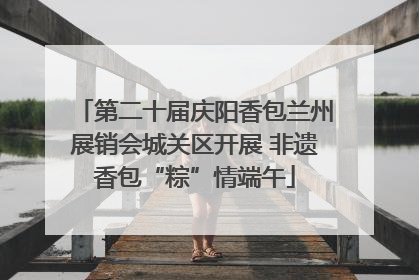 第二十届庆阳香包兰州展销会城关区开展 非遗香包“粽”情端午