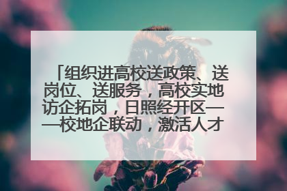 组织进高校送政策、送岗位、送服务，高校实地访企拓岗，日照经开区——校地企联动，激活人才发展“引擎”