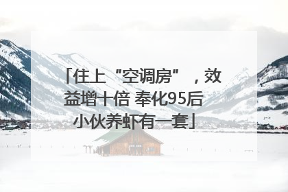 住上“空调房”，效益增十倍 奉化95后小伙养虾有一套