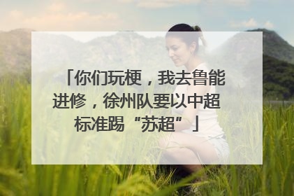 你们玩梗，我去鲁能进修，徐州队要以中超标准踢“苏超”