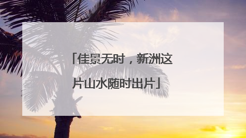 佳景无时，新洲这片山水随时出片