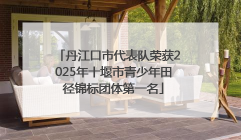 丹江口市代表队荣获2025年十堰市青少年田径锦标团体第一名