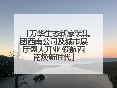 万华生态新家装集团西南公司及城市展厅盛大开业 领航西南焕新时代