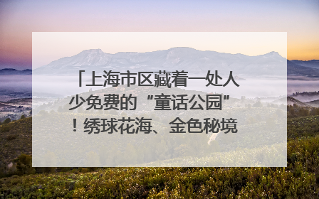 上海市区藏着一处人少免费的“童话公园”！绣球花海、金色秘境……地铁直达→