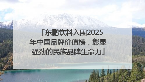 东鹏饮料入围2025年中国品牌价值榜，彰显强劲的民族品牌生命力