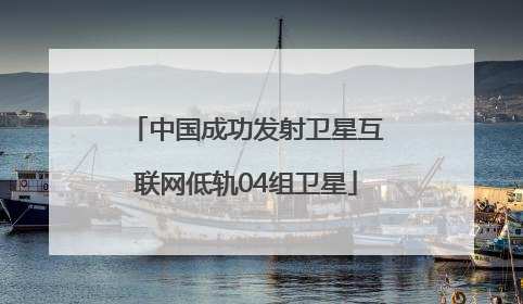 中国成功发射卫星互联网低轨04组卫星