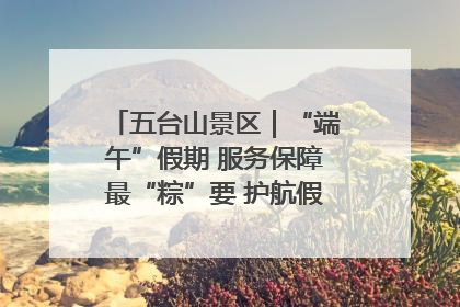 五台山景区｜“端午”假期 服务保障最“粽”要 护航假期“不打烊”