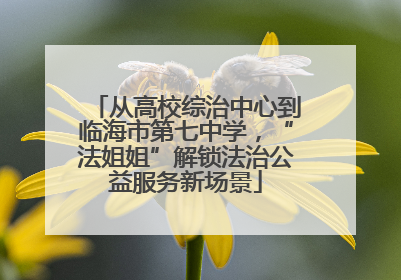 从高校综治中心到临海市第七中学，“法姐姐”解锁法治公益服务新场景