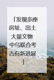 发现多座房址、出土大量文物 中乌联合考古有新进展