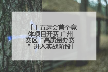 十五运会首个竞体项目开赛 广州赛区“高质量办赛”进入实战阶段