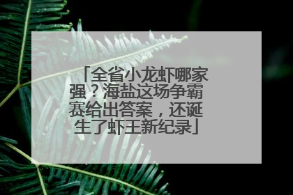 全省小龙虾哪家强?海盐这场争霸赛给出答案,还诞生了虾王新纪录