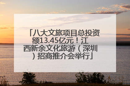 八大文旅项目总投资额13.45亿元！江西新余文化旅游（深圳）招商推介会举行