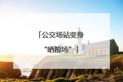 公交场站变身“晒粮场”