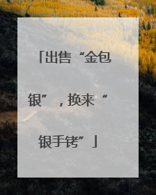 出售“金包银”，换来“银手铐”