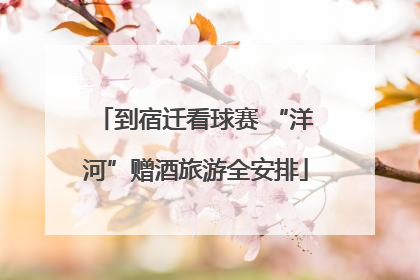 到宿迁看球赛 “洋河”赠酒旅游全安排