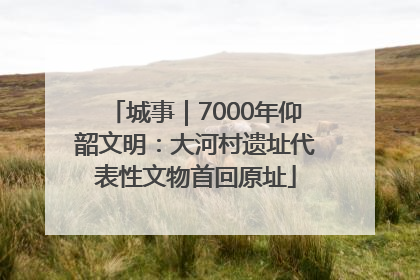 城事｜7000年仰韶文明：大河村遗址代表性文物首回原址
