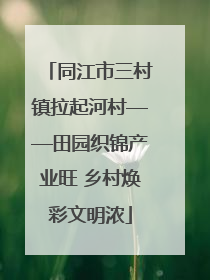 同江市三村镇拉起河村——田园织锦产业旺 乡村焕彩文明浓