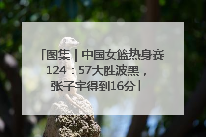 图集｜中国女篮热身赛124：57大胜波黑，张子宇得到16分
