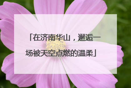 在济南华山，邂逅一场被天空点燃的温柔