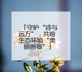 守护“诗与远方”，共绘生态环境“美丽画卷”