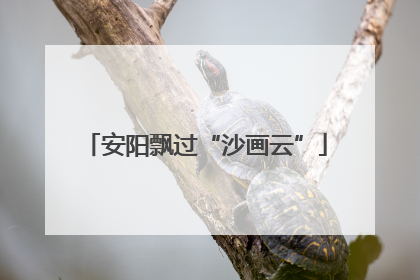 安阳飘过“沙画云”
