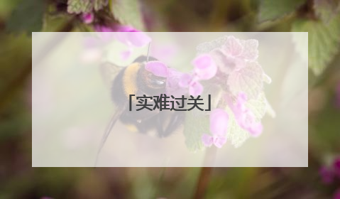 实难过关