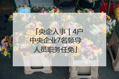 央企人事｜4户中央企业7名领导人员职务任免