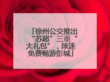徐州公交推出“苏超”三重“大礼包”，球迷免费畅游彭城