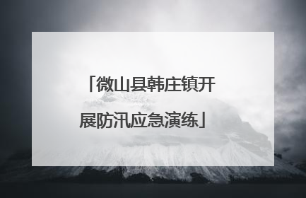 微山县韩庄镇开展防汛应急演练