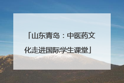 山东青岛：中医药文化走进国际学生课堂