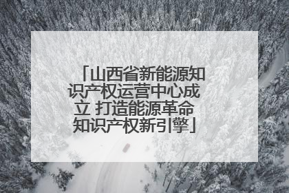 山西省新能源知识产权运营中心成立 打造能源革命知识产权新引擎
