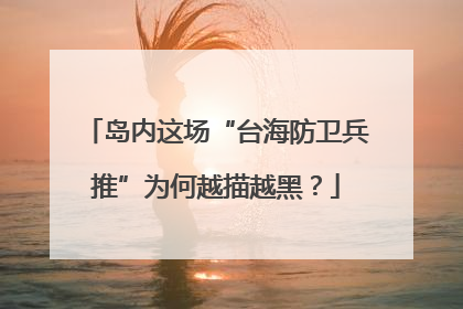 岛内这场“台海防卫兵推”为何越描越黑？