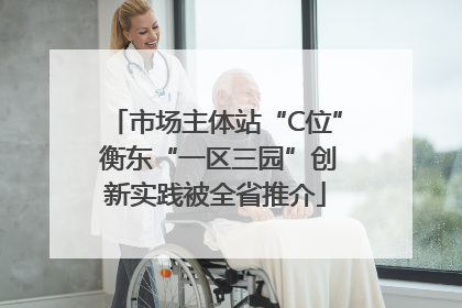 市场主体站“C位” 衡东“一区三园”创新实践被全省推介