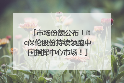 市场份额公布！itc保伦股份持续领跑中国指挥中心市场！