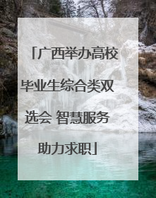广西举办高校毕业生综合类双选会 智慧服务助力求职