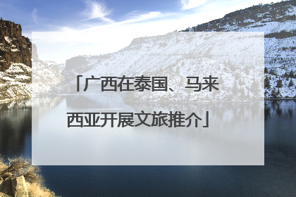 广西在泰国、马来西亚开展文旅推介