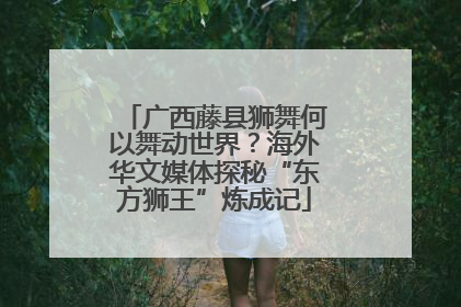广西藤县狮舞何以舞动世界？海外华文媒体探秘“东方狮王”炼成记