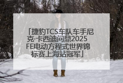捷豹TCS车队车手尼克·卡西迪问鼎2025 FE电动方程式世界锦标赛上海站冠军